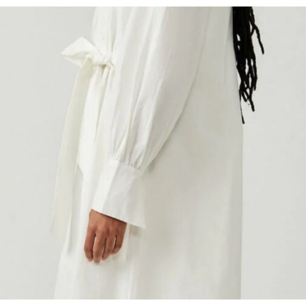 Free People White Charlie Belted Shirtdress Size XS - Picture 13 of 14